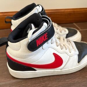 Nike Kids Sneakers - Black, White, and Red